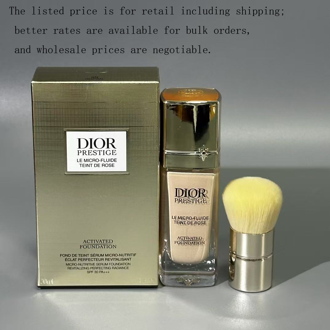 2025 New Version Dior Prestige Le Micro-Fluid Teint de Rose, 30ml (With Applicator Brush)